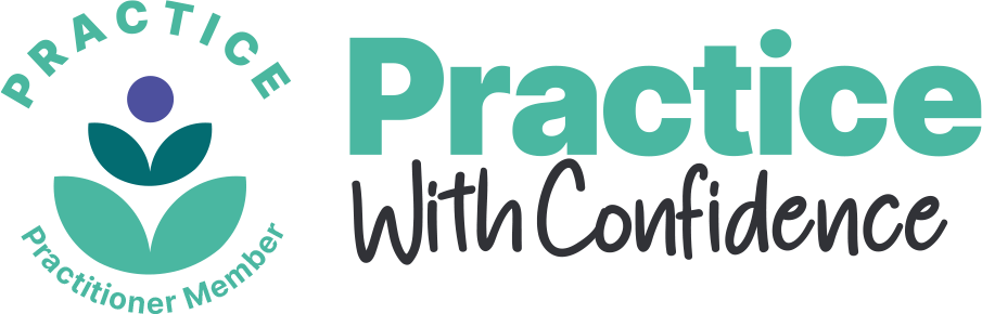 Logo indicating practitioner membership of Practice With Confidence